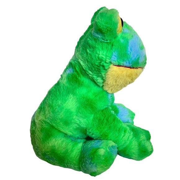 Dan Dee Collectors Choice Frog Plush 13” Green Blue Stuffed Animal Toy - Picture 5 of 10